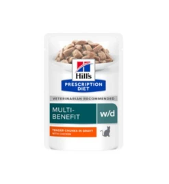 Hill's PD W/D Multi-Benefit Maaltijdzakjes Met Kip - 12 X 85 Gram